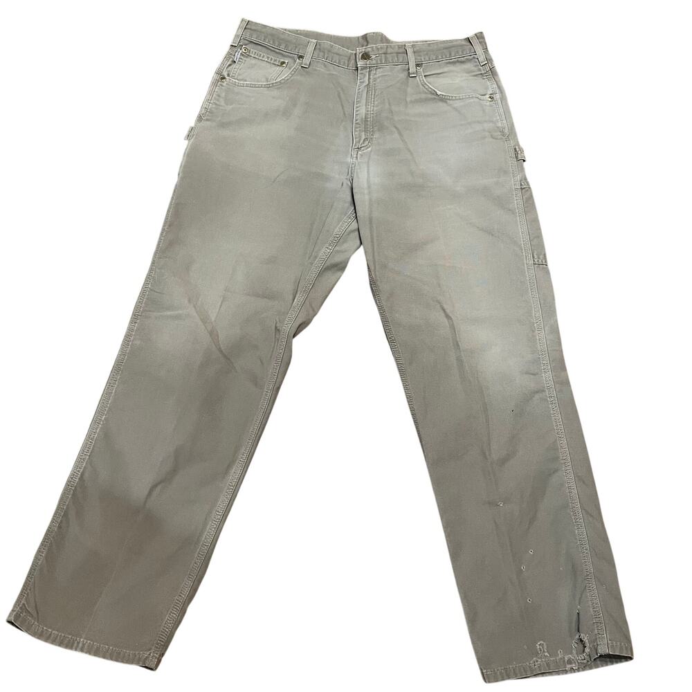 Carhartt Men’s Brown Loose Fit Carpenter Pants 38x32 B159 MUS #5
